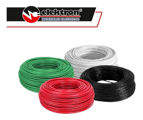 Imagen 4 de 7 de Kit 4 Cajas 100mts Cable Iusa Ngo,bco,rjo,vde Thw Cal 14