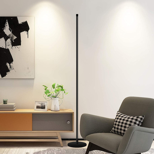 Moderna Lámpara De Pie Led De Esquina De Pie, Decoración Neg