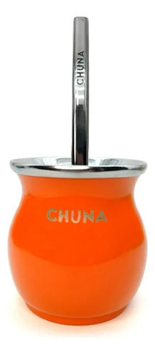 Mate Chuna Medusa Acero Inoxidable Termico Naranja