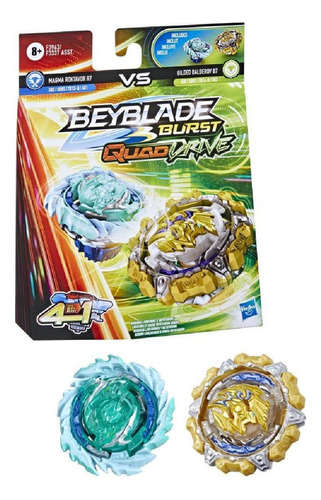 Beyblade Burst Quad Drive Balderov B7 E Roktavor R7 Hasbro