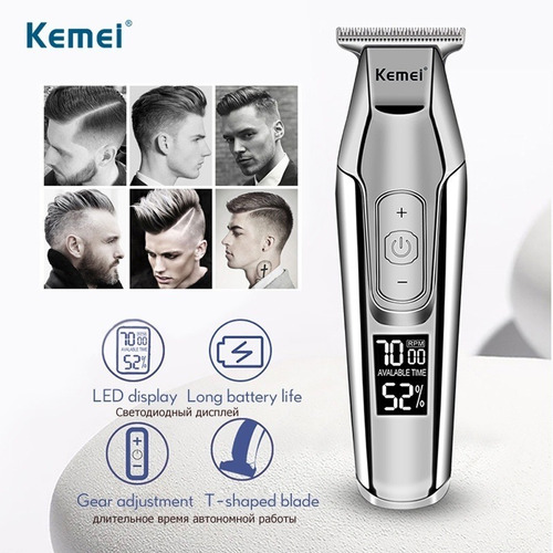 Recortadora De Cabello Recargable Profesional Kemei Km-5027