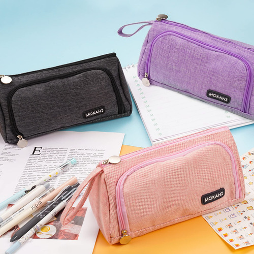 Estuche Escolar Para Lápices Gran Capacidad Morado