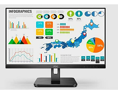 Monitor Aoc 24e2h 23.8  Fhd Ips 1920x1080 4ms Vga/hdmi - Ret