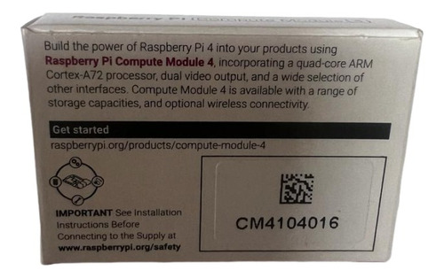 Raspberry Pi Compute Module Cm4 Cm4104016 Wifi 4gb Ram 16gb