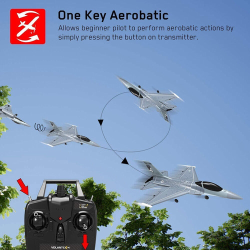 Volantex F16 Fighting Falcon Rc Planeador Acrobati De 4 Cana