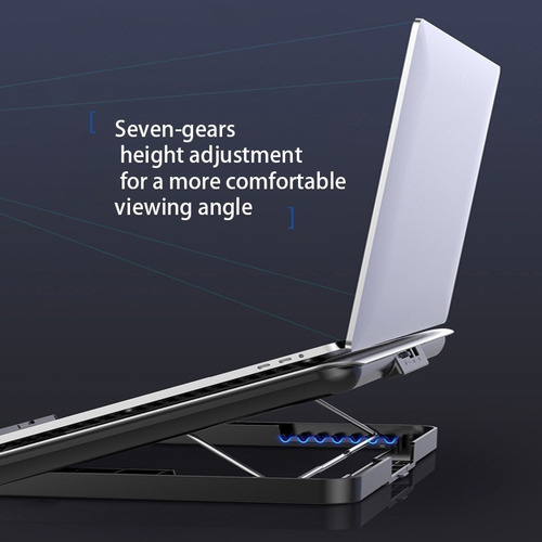 Soporte Notebook Aluminio Base De Enfriadora Usb Para Gamer