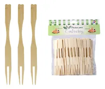 Comprar Pinchos Picada Bambu Catering Copetin Mini Tenedor X100 