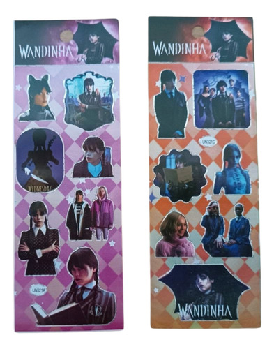Sticker Adesivos Wandinha 36 Cartelas