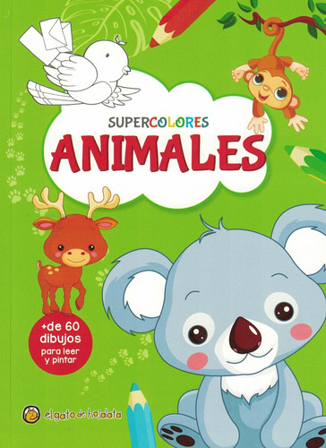 Libro Infantil Para Colorear Animales Supercolores