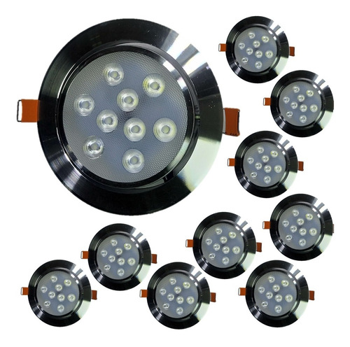 Mayoreo 10 Spot Led 9w Panel Oficina Lampara