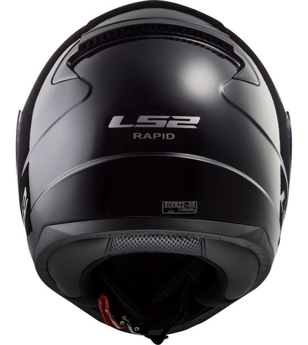Imagen 3 de 6 de Casco Integral Ls2 Rapid Para Moto Negro Mate Seguridad Euro