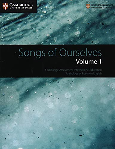 Libro Songs Of Ourselves Volume 1 De Vvaa  Cambridge Univers