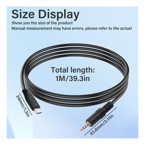 Jsadzkj Usb C A 35 Mm Audio Aux Jack Cable Tipo C-cable De