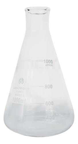 Matraz Vidrio Erlenmeyer 1000 Cc Ch