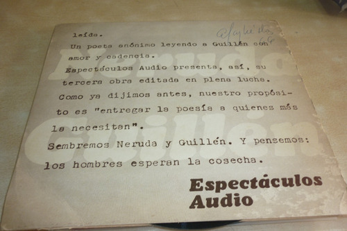 Pablo Neruda Guillen El Pueblo Simple Excelente
