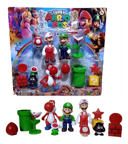 Kit 5 Bonecos Super Mario Bros Game Brinquedos Crianças em Promoção na  Americanas