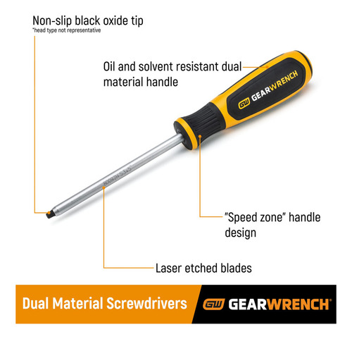 Destornillador Mini Torx De Doble Material Gearwrench T9 X 6
