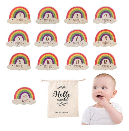 Tarjetas De Hitos Del Bebé, Letrero Hitos Del Bebé Del Arco