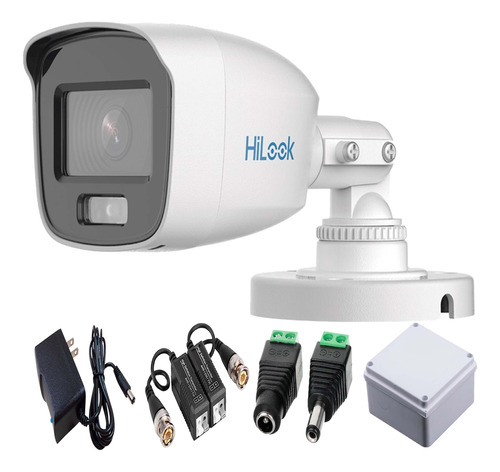 Cámara Seguridad Bala Hilook Hikvision Color Vu + Accesorios