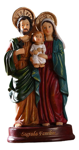 5,5 Pulgadas Niño Jesús María Madre Estatua Estatuilla