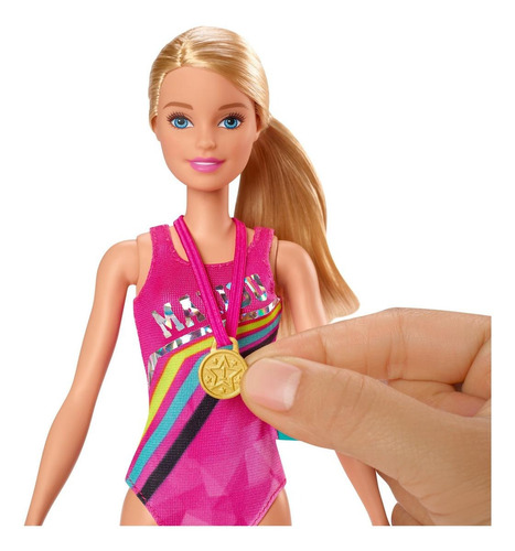 Imagen 2 de 5 de Barbie Dreamhouse adventures/Swim ‘n dive doll Mattel GHK23