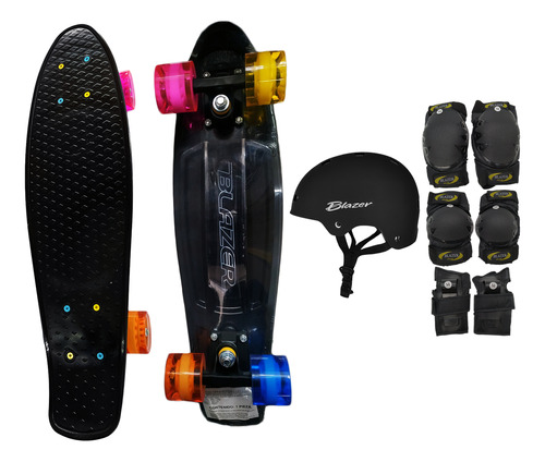 Patineta Tipo Penny Cruiser An5 Diseño + Protecciones +casco