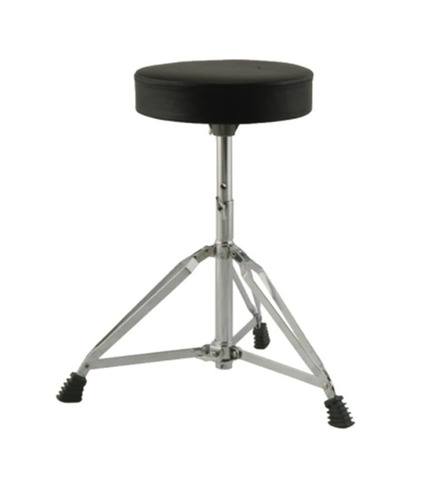 Asiento Banqueta Para Bateria Resound Negra Pata Doble