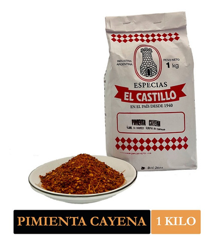 Pimienta Cayena Molida El Castillo 1 Kg