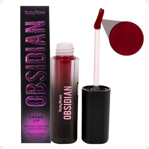 Ruby Rose Batom Líquido Obsidian Crème Lip Ocl03 Hb-7100-3