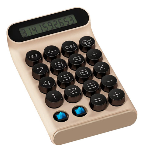 Calculadora Mecánica Retro, Teclado, Computadora Portátil, 1