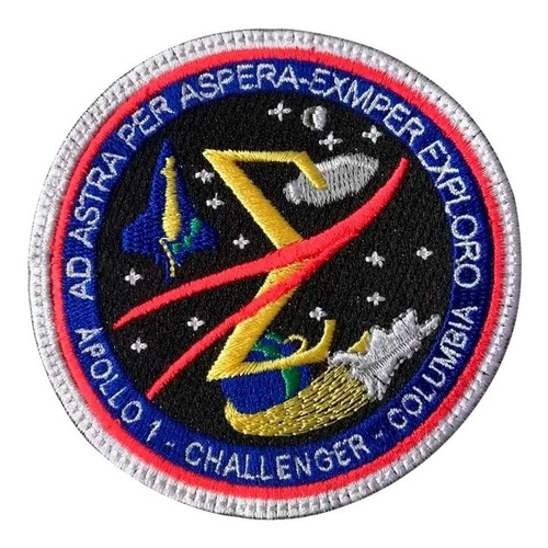 Apollo 1, Challenger Columbia, Sts 107, Parche Bordado Nasa