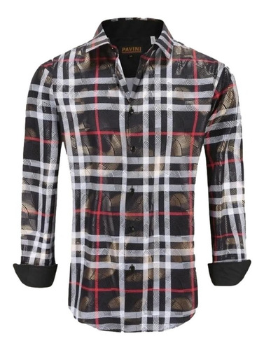 Camisa Manga Larga Para Caballero De Marca Pavini Ls021019