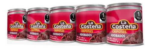 Chiles Chipotles La Costeña Adobados Con 10 Piezas De 105 Gr