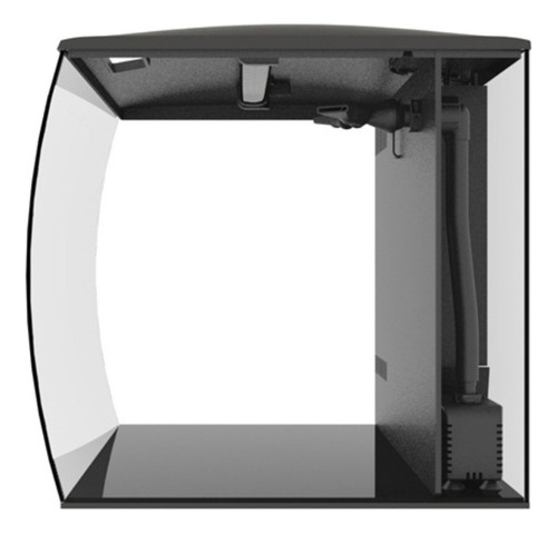 Acuario Pecera Fluval Flexpad 34L Frente Curvo Luz Led Filtro Tapa Color Blanco