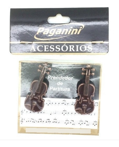 Paganini Prendedor Partitura E Hinário Clipets Violino Ppt08