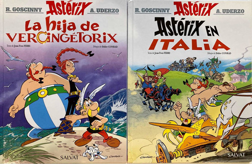 Pack (2) Libros Asterix En Italia + La Hija De Vercingetorix