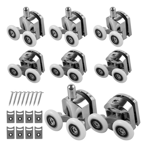 8×rodillo For Puerta Corredera De Ducha De Vidrio De 23 Mm