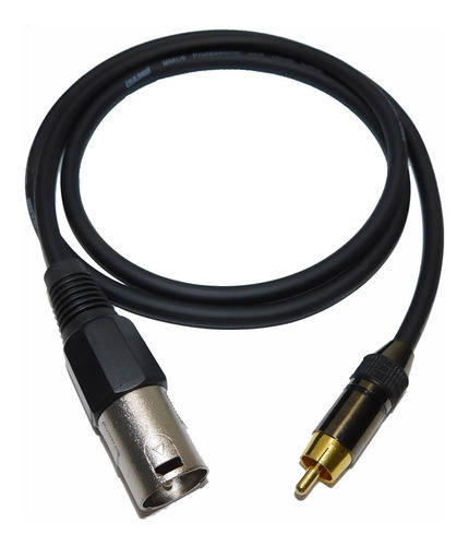 Cable Adaptador 2 Canon Xlr Machos A 2 Rca Macho 1mts