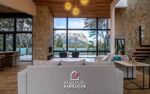 Alquiler Increible Casa En Bariloche En Arelauquen. Capacidad 12. #020.