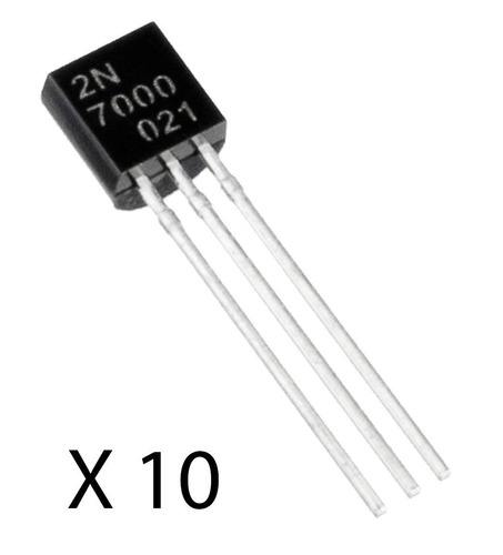 2n7000 2n 7000 Transistor Mosfet N Field 60v X 10unidades