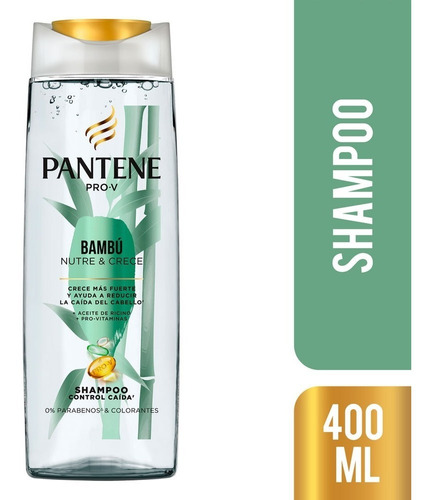 Shampoo Pantene Bambú Nutre Y Crece X 400 Ml