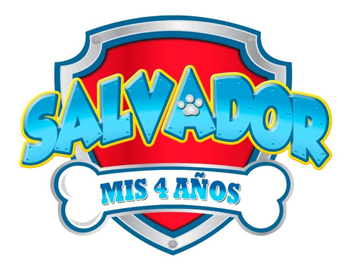 Logo Personalizado Con Tu Nombre De Paw Patrol