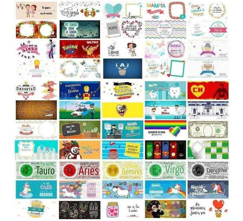 Imagen 8 de 9 de Súper Combo 4 En 1 Megapacks Plantillas Para Sublimar Tazas