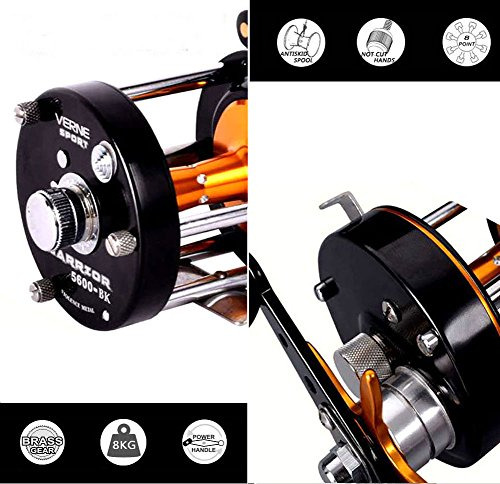 Palm Fishing Round Baitcasting Reel Full Metal Carbon Fiber