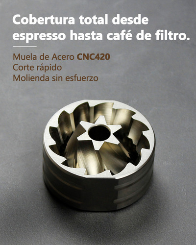 Molinillo De Cafe Manual Portátil Coffee De Acero Inoxidable