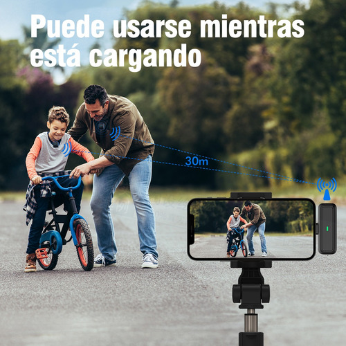 2025 Nuevo Micrófono Inteligente Con Cancelación De Ruido Negro+type-c