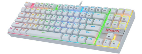 Teclado Gamer Redragon K552w-rgb, Mecánico, Switch Azul