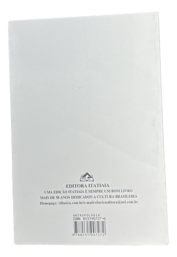 Antropologia: + marcador de páginas, de (Seleccionado(es) por) Editora Itatiaia. Editorial Editora Itatiaia, capa mole em português, 2005