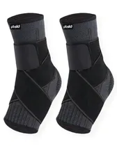 Comprar Tobillera Deportiva Ajustable Compresión De Tobillo Para Deporte Baloncesto Fútbol Voleibol Running Ciclismo Patinaje Tobilleras Ortopédicas X2 Pbold Negro S