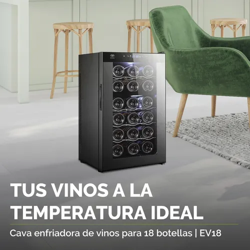 Cava Enfriadora De Vinos Para 18 Botellas Avera Ev18